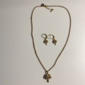 Necklace and earrings